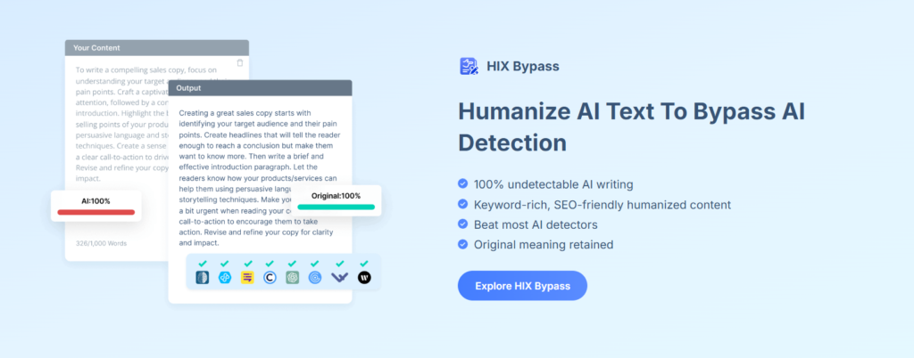 AI-powered text optimization tool ensuring human-like content that bypasses AI detection.