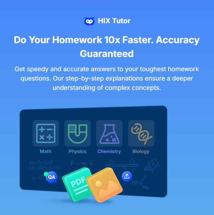 AI-powered tutor providing step-by-step explanations for complex subjects like math, physics, and chemistry.